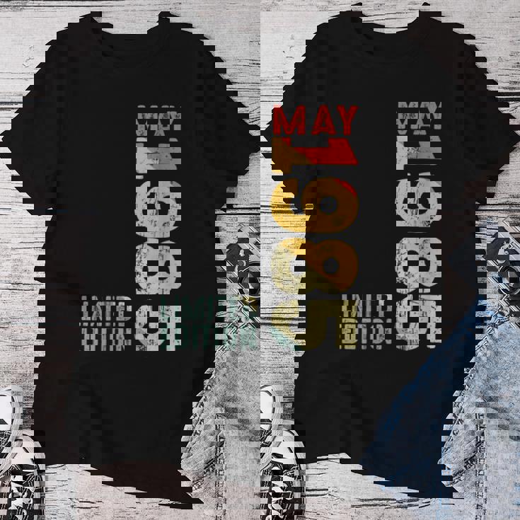 Mes Mayo 1985 Año 1985 Retro 1985Intage 1985 Desde 1985 Cuello Camiseta de mujer Regalos divertidos