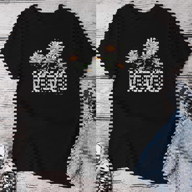 Momo Floral Chamomile Mother's Day Momo レディースTシャツ 面白い贈り物