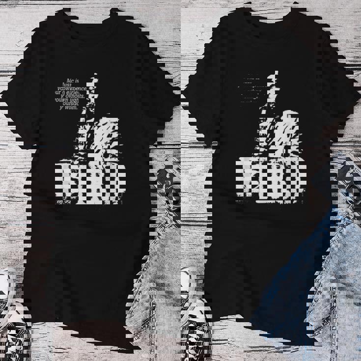 Parker Jazz Wisdomaxophonist Musician 1色 レディースTシャツ 面白い贈り物