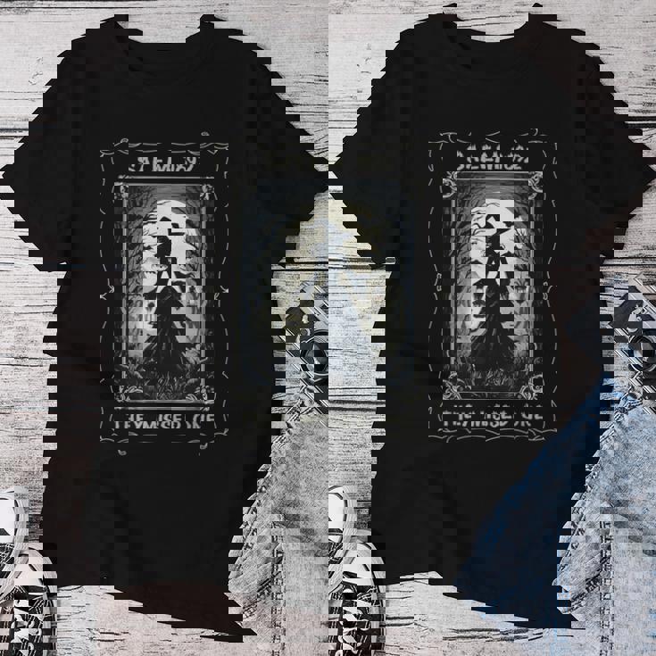 Salem 1692 They Missed One Witch Tarot Card ハロウィンtシャツ レディースTシャツ 面白い贈り物