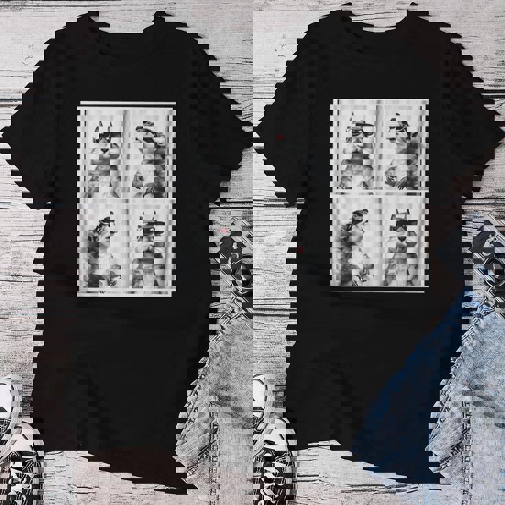 かわいい リスの顔 ペット フォトブース キッズ 若者 男の子 男性 女の子 レディースTシャツ 面白い贈り物