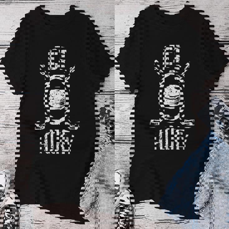 アイスホッケー ギフト ラケット パック 男性女性子供 Ice Hockey レディースTシャツ 面白い贈り物