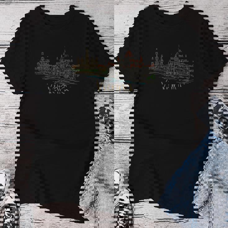 ウィーンシティオーストリアお土産ギフト 男性 女性 レディースTシャツ 面白い贈り物