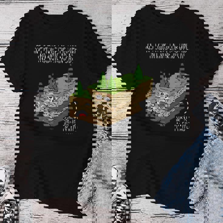 テクトニックプレートorry My Fault Teacher レディースTシャツ 面白い贈り物