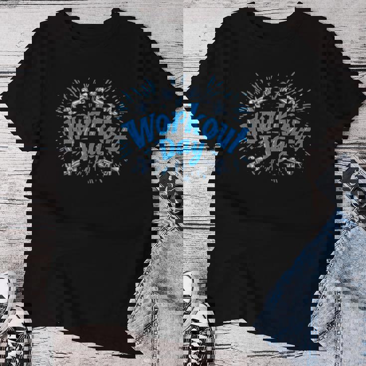 トレーニングエクササイズコスチューム ジム 男の子 女の子 レディースTシャツ 面白い贈り物