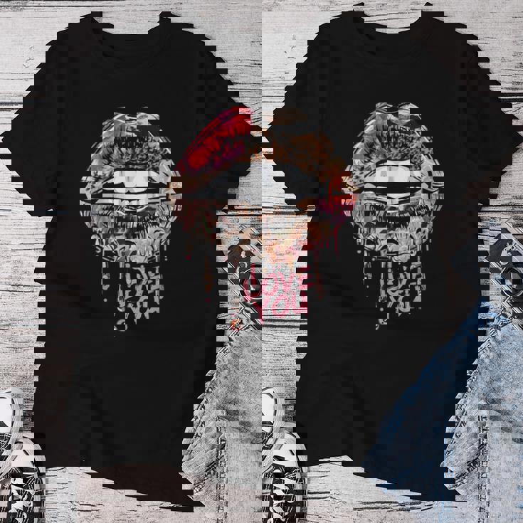 ヒョウ柄 チーター柄 アニマルリップ 花柄 セクシー ヒョウ柄 レディースTシャツ 面白い贈り物