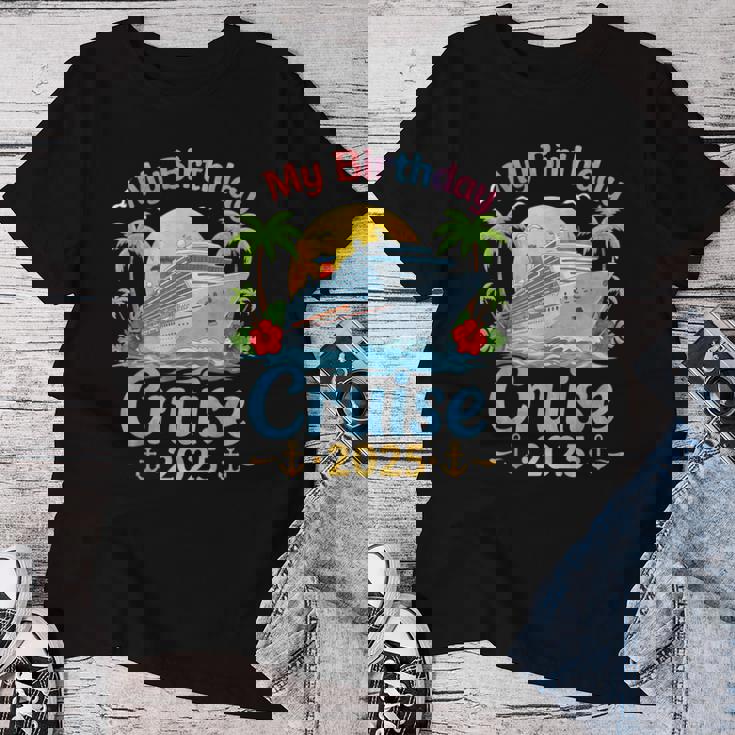 フェスティブ マイバースデー クルーズ船パーティー 2025 男性 女性 子供 レディースTシャツ 面白い贈り物