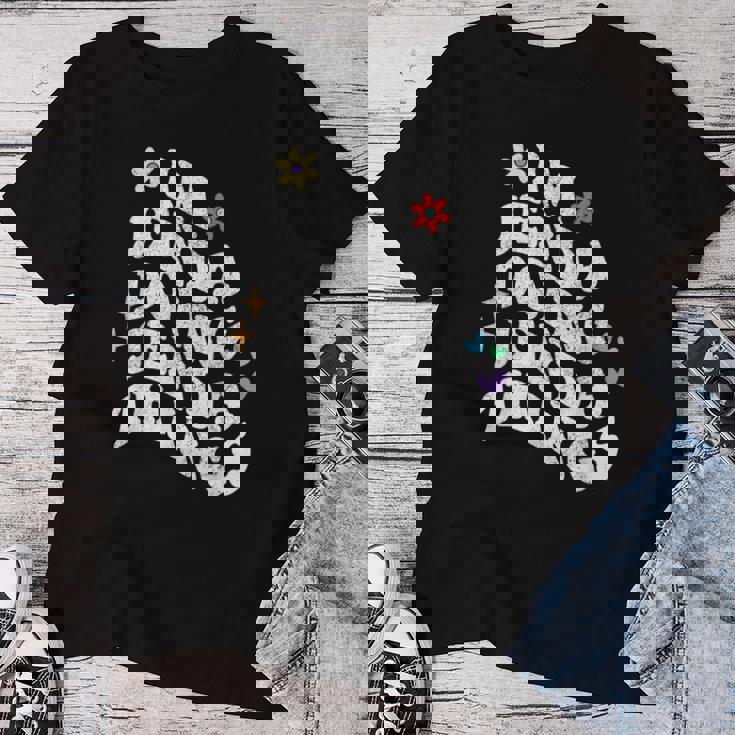 レトロ Groovy Im Jenda Doing Jenda Things おもしろ 母の日 レディースTシャツ 面白い贈り物