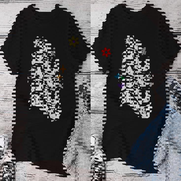 レトロ Groovy Im Lucila Doing Lucila Things 面白い母 レディースTシャツ 面白い贈り物