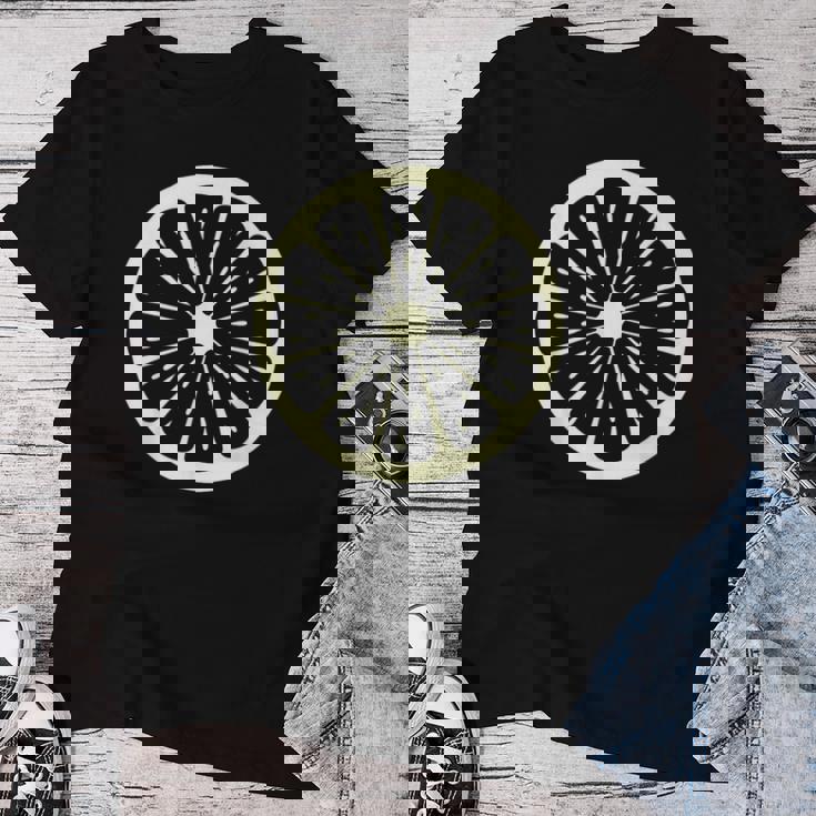 レモン、コスチューム、フルーツ、コスチューム、女性、男性、子供 レディースTシャツ 面白い贈り物