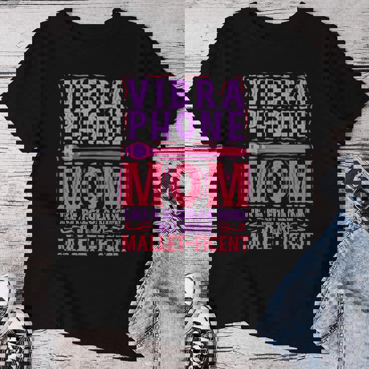 ヴィブラフォン マリンバibraphone Mom 長袖tシャツ レディースTシャツ 面白い贈り物