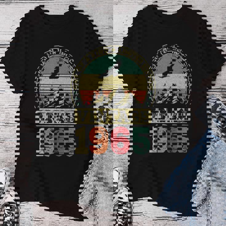 ヴィンテージ 1965 ギフト 男性 女性 長寿祝い 1965年生まれ 還暦祝い ユニークな誕生日プレゼント レディースTシャツ 面白い贈り物