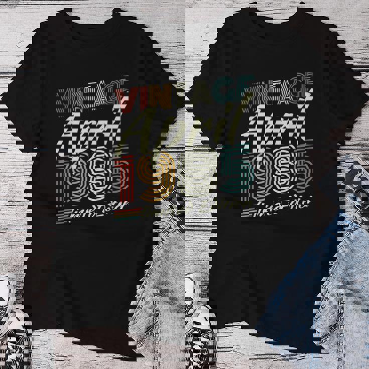 ヴィンテージ 1985年4月 40歳の誕生日プレゼント 男性 女性 レディースTシャツ 面白い贈り物