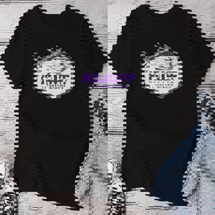 喜寿祝い 釣り好き お魚好き 男性 女性人気 父の日 77歳 誕生日 おしゃれ レディースTシャツ 面白い贈り物