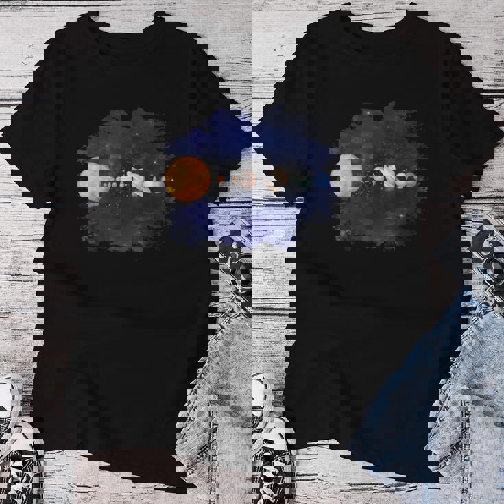 太陽系惑星 科学宇宙ファン 男の子 女の子tem キッズ レディースTシャツ 面白い贈り物