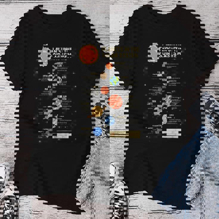 惑星 太陽系 宇宙 科学 男の子 女の子 キッズ レディースTシャツ 面白い贈り物