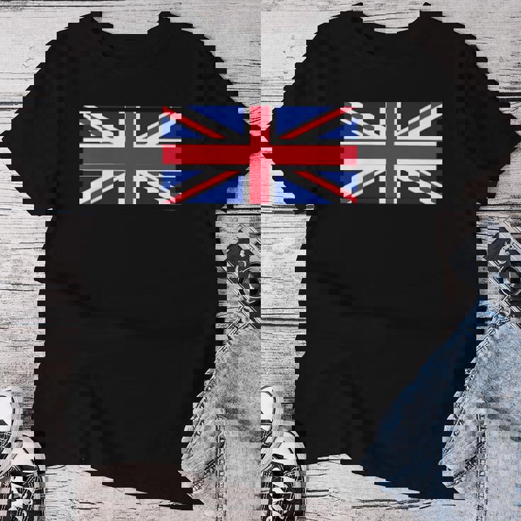 素晴 イギリス国旗 British Flag ユニオンジャック 旗 男性用、女性用 レディースTシャツ 面白い贈り物
