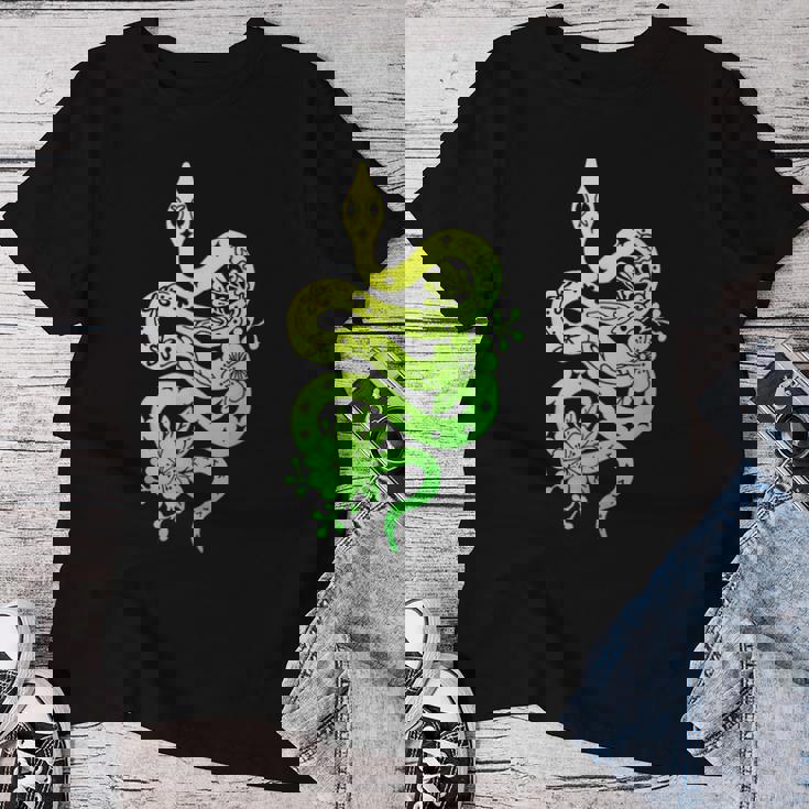 蛇 蛇 花 動物園 日帰り旅行 男性 女性 キッズ レディースTシャツ 面白い贈り物