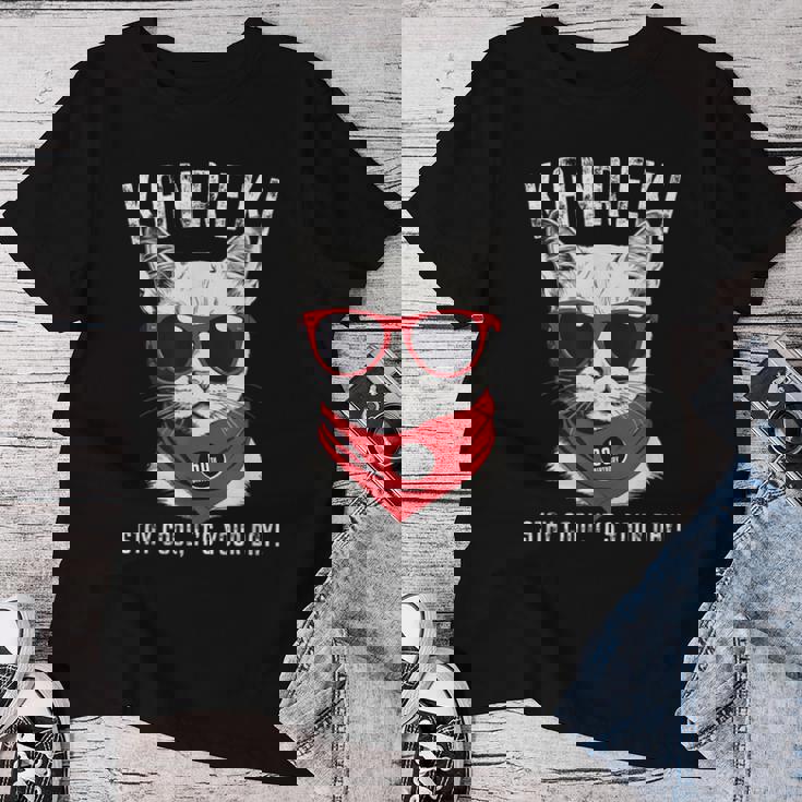 還暦祝い ねこ サングラス 父 男性 女性 母 猫好き 還暦 お祝い 60歳 おもしろ おもろい かっこいい レディースTシャツ 面白い贈り物