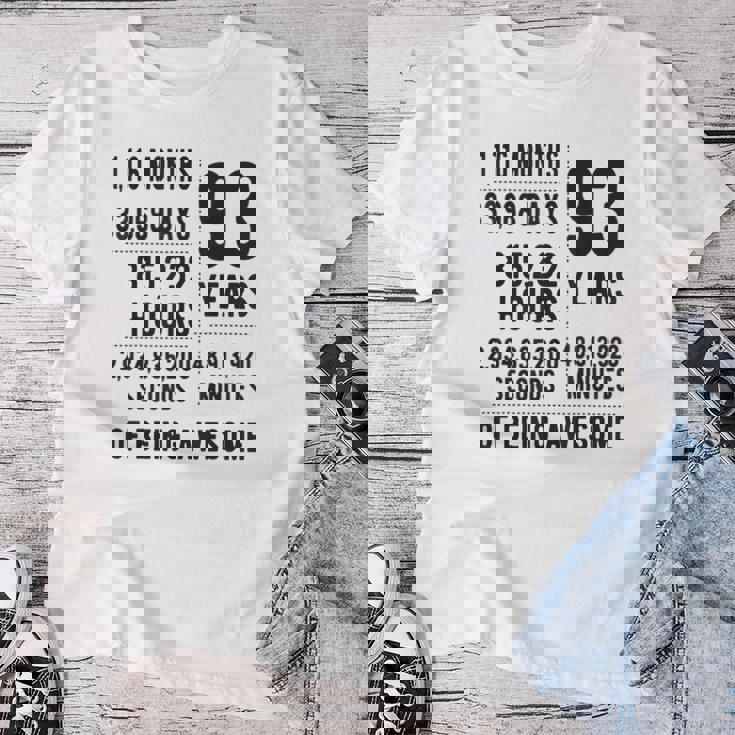 93歳の誕生日 男性 女性 面白い 93歳 レディースTシャツ 面白い贈り物