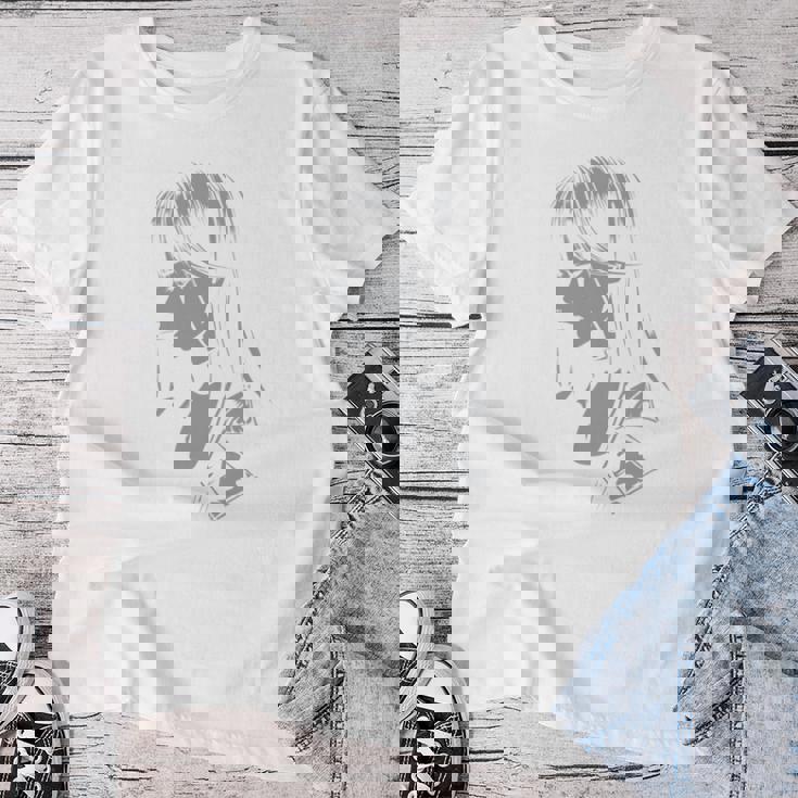 Anime Horror Girl Aestheticoft Grunge Waifu Japanese Otaku 長袖tシャツ レディースTシャツ 面白い贈り物