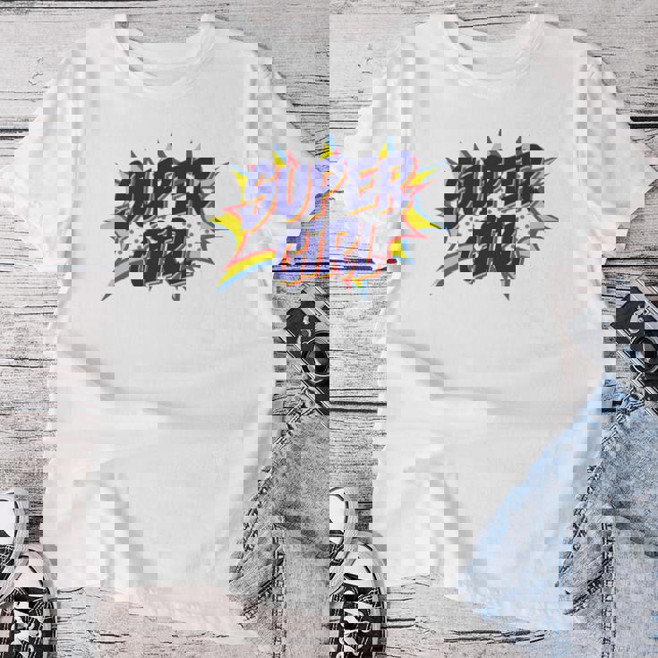 Girl Comicuper Retro Cool 長袖tシャツ レディースTシャツ 面白い贈り物