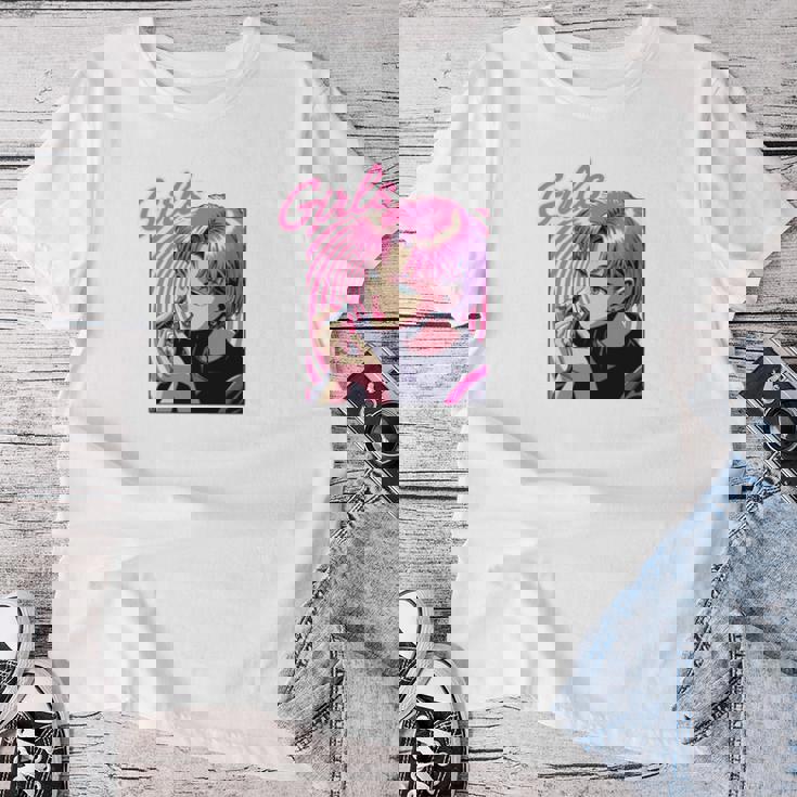 Girls Eat Out 面白いレトロデザイン 長袖tシャツ レディースTシャツ 面白い贈り物