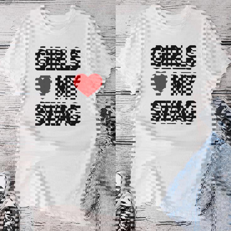Girls Love Mywagaying Girls Love Mywagの引用 レディースTシャツ 面白い贈り物