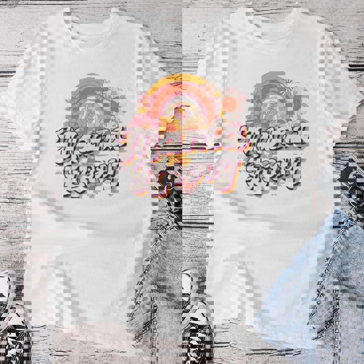 Groovy Best Mom Ever Best 母の日 長袖tシャツ レディースTシャツ 面白い贈り物