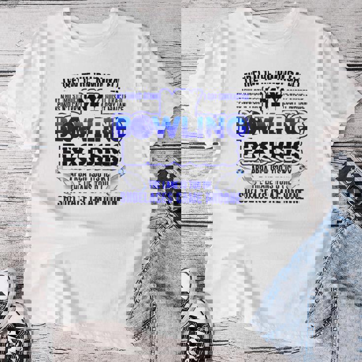 My Bowling 言い訳 おもしろボーリングギフト レディースTシャツ 面白い贈り物
