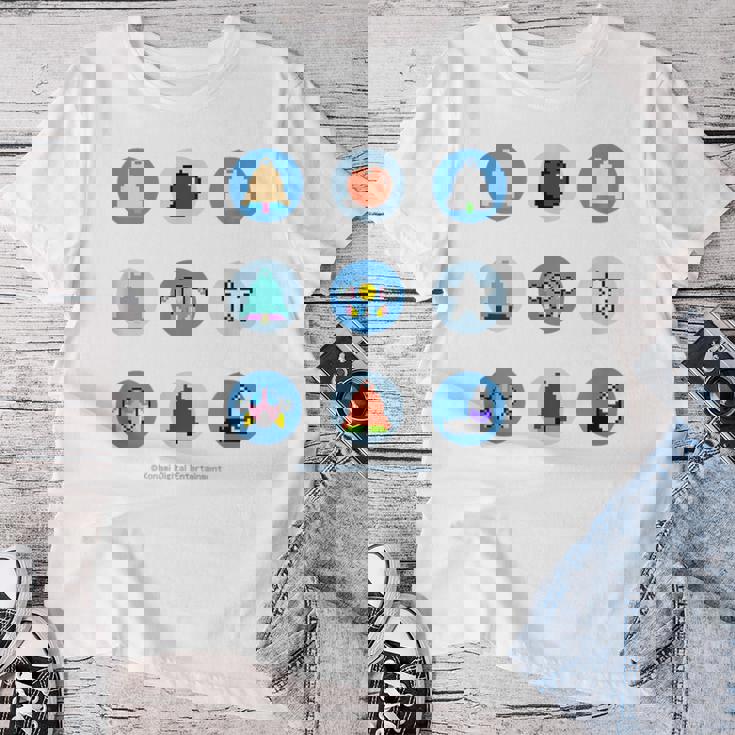 「Twin Bee」9 Circles レディースTシャツ 面白い贈り物