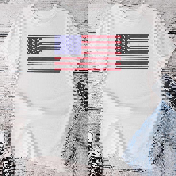アメリカの国旗 アメリカの愛国心 アメリカの男性 女性 子供 アメリカの国旗 レディースTシャツ 面白い贈り物