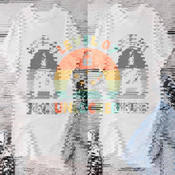 キッズ Level 7 Unlocked 7Th Birthday Gamer For Boys & Girl レディースTシャツ 面白い贈り物