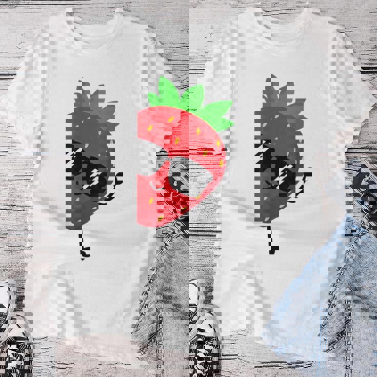 キッズストロベリーシャツ 男の子または女の子用 レディースTシャツ 面白い贈り物