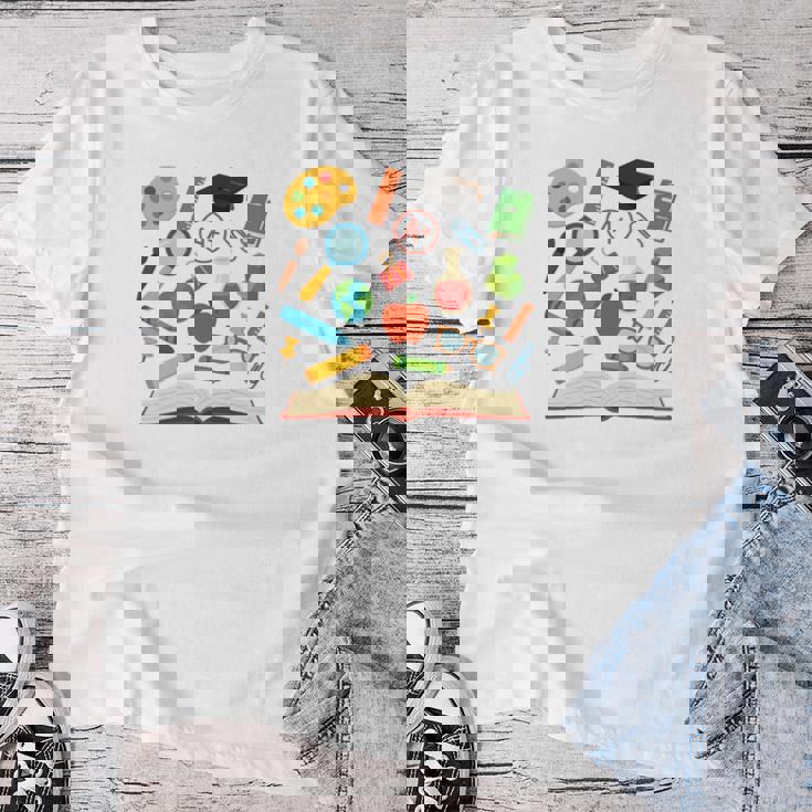 ティーチングアシスタント 学校初日 男性 女性 長袖tシャツ レディースTシャツ 面白い贈り物