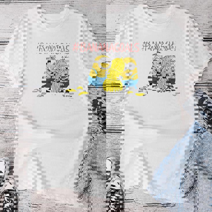 ミニオン Bananagoals レディースTシャツ 面白い贈り物