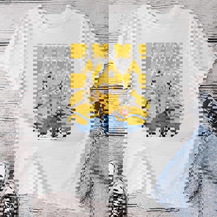 ミニオン Banana×4 レディースTシャツ 面白い贈り物