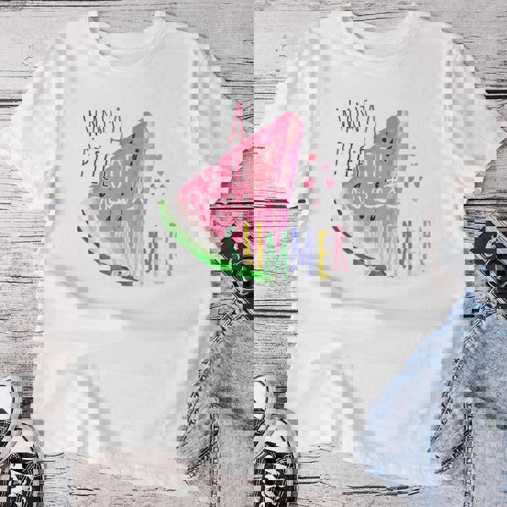 メロン スイカ メロン フルーツ 男性 女性 子供 レディースTシャツ 面白い贈り物