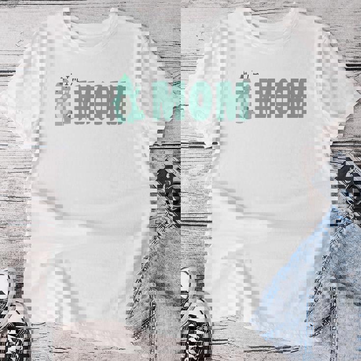 恐竜 かわいい 恐竜好き 家族 お揃い 親子ペア 親子コーデ 家族写真 お母さん 母 はは ママ I'm Mom レディースTシャツ 面白い贈り物