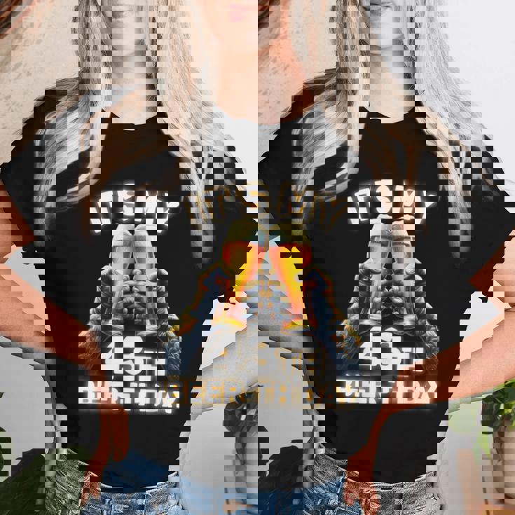 43歳の誕生日プレゼントのアイデアbeerthdayビール レディースTシャツ 彼女への贈り物