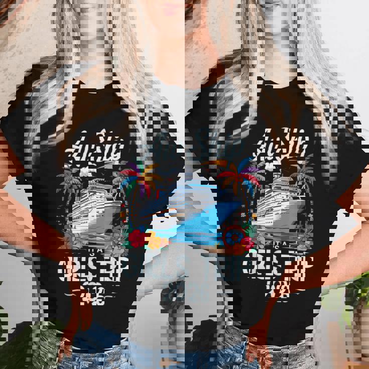 Awhip It's A Girls Trip 2026 マッチング クルーズ旅行 バケーション レディースTシャツ 彼女への贈り物