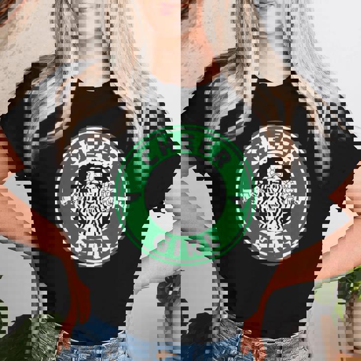 Cheer Girl 面白いチアリーダーグラフィック 女の子用 レディースTシャツ 彼女への贈り物