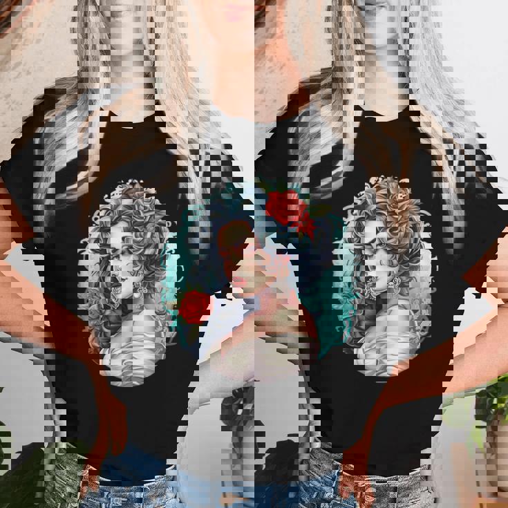 Chicano Girl メキシコ系アメリカ人 シカーノ ヒスパニック ラティーナ レディースTシャツ 彼女への贈り物