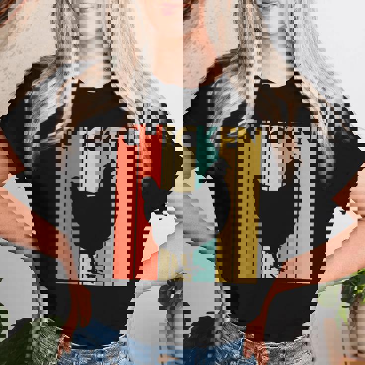 Chicken ニワトリ 動物 レディースTシャツ 彼女への贈り物