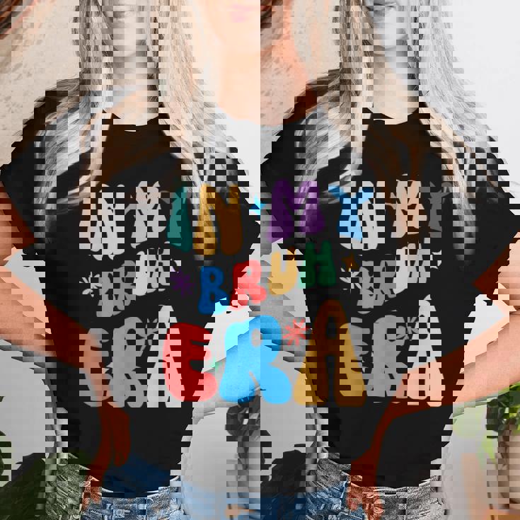 Groovy Cute Bruh メンズ レディース キッズ 面白い 兄弟 兄弟 レディースTシャツ 彼女への贈り物