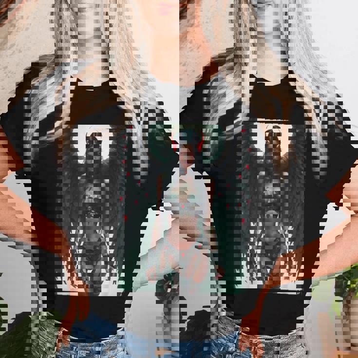 Hot Girl On 男性用 堕天使バトルレディ レディースTシャツ 彼女への贈り物