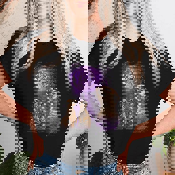 Howling At The Moon シャツ 面白いミーアキャットシャツ ミーアキャット レディースTシャツ 彼女への贈り物