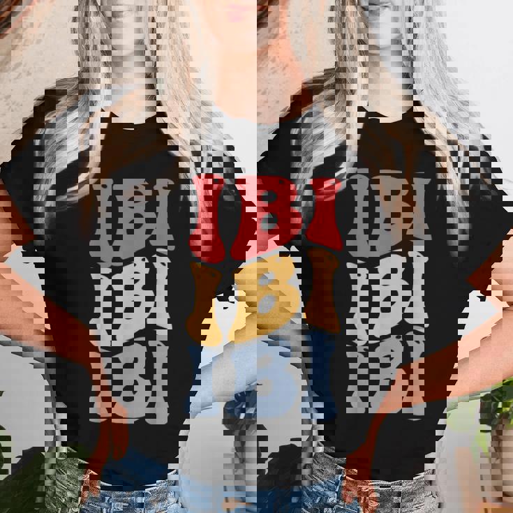 Ibi City Groovy レトロ レディースTシャツ 彼女への贈り物