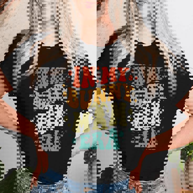 In My Bunny Mom Era ヴィンテージ イースターデー 母の日 レディースTシャツ 彼女への贈り物