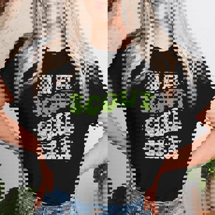 In Mycout Girl Era ファニースカウトガール スカウト キャンプ レディースTシャツ 彼女への贈り物